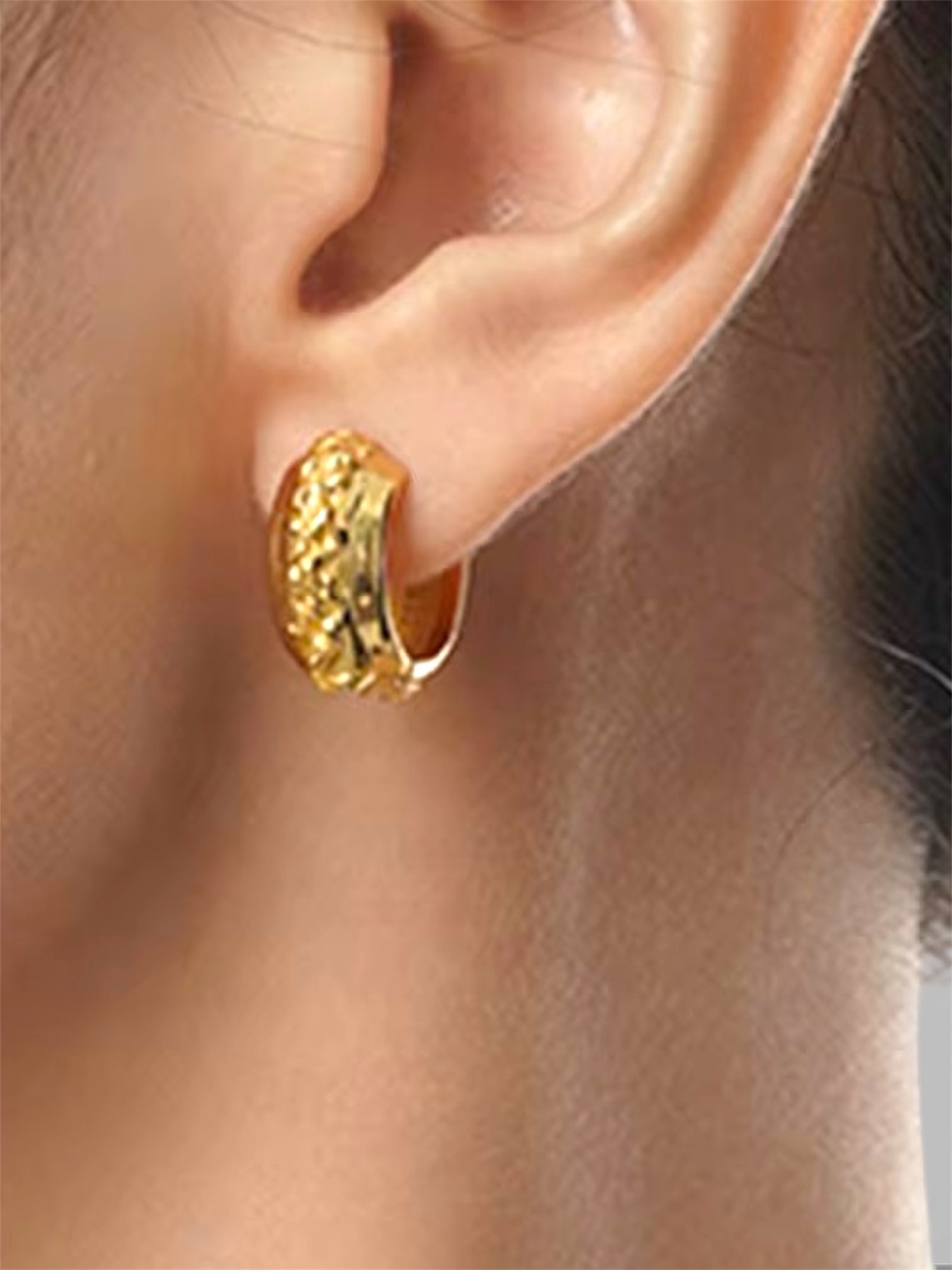 Valentine Gold Hoops