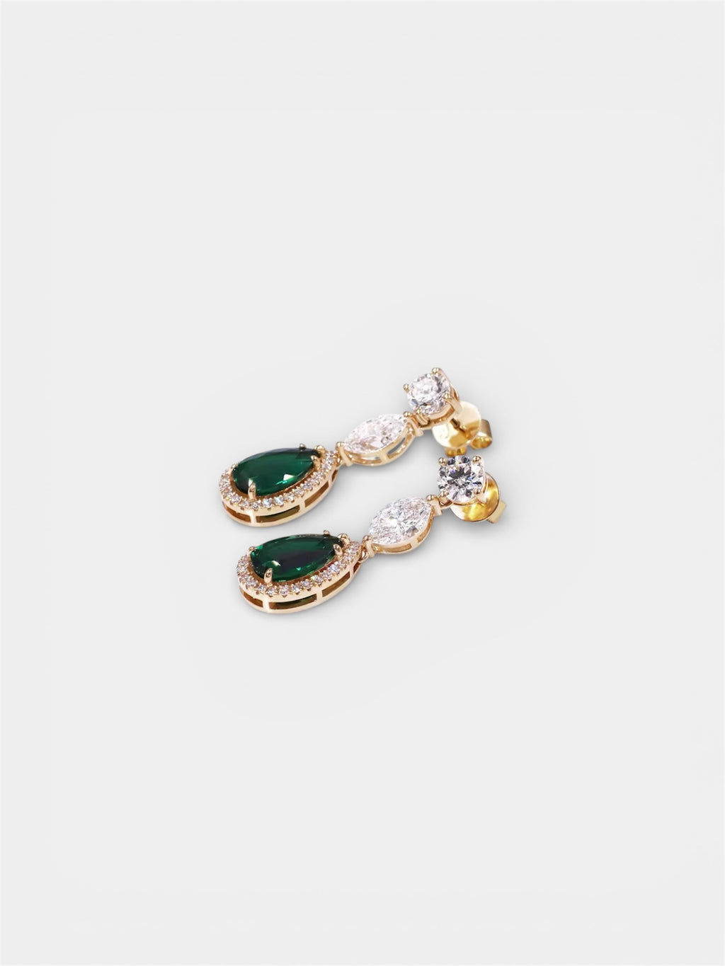 Sheba Emerald Gemstone Earrings