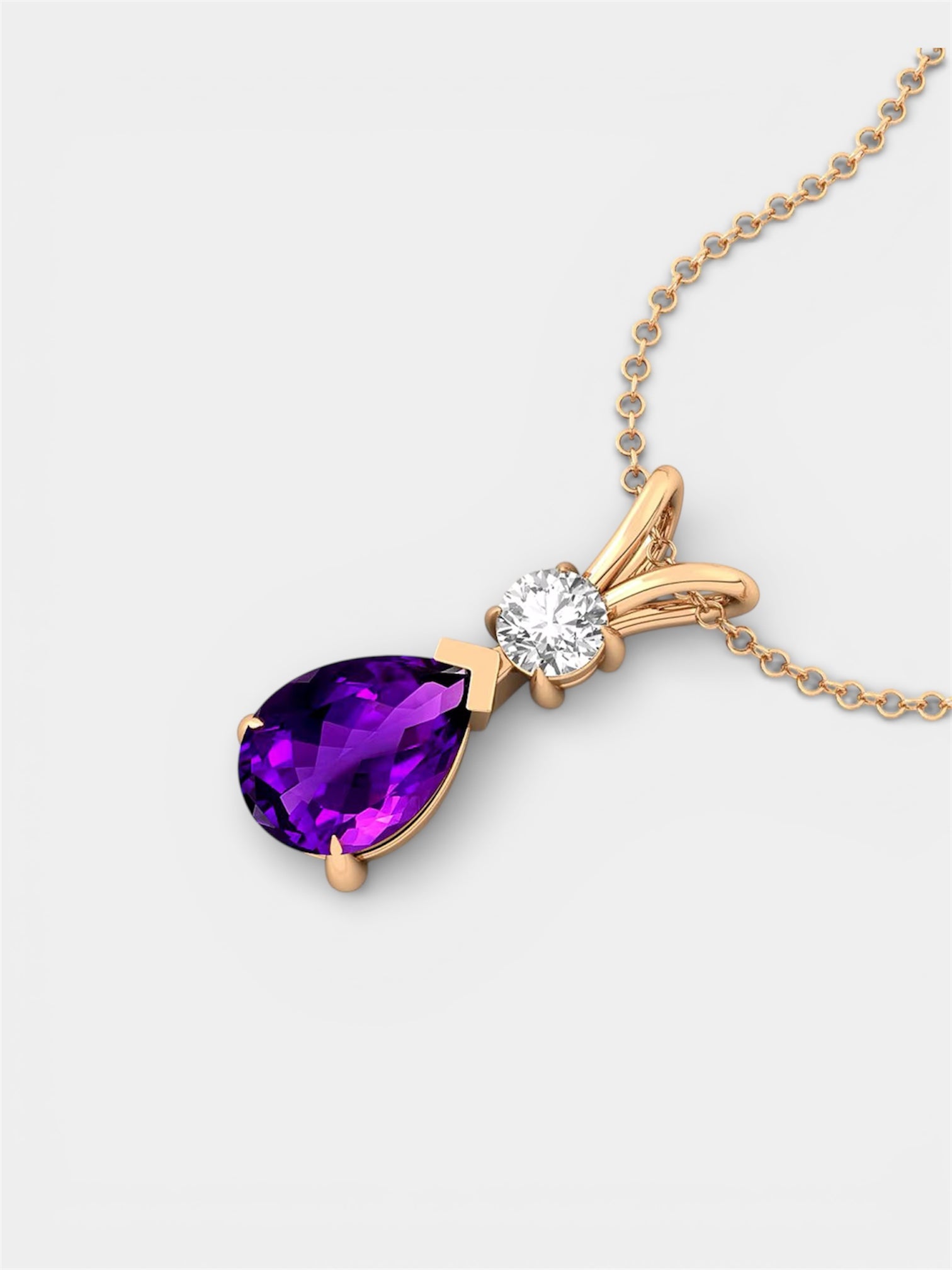 Sheba Amethyst Gemstone Necklace