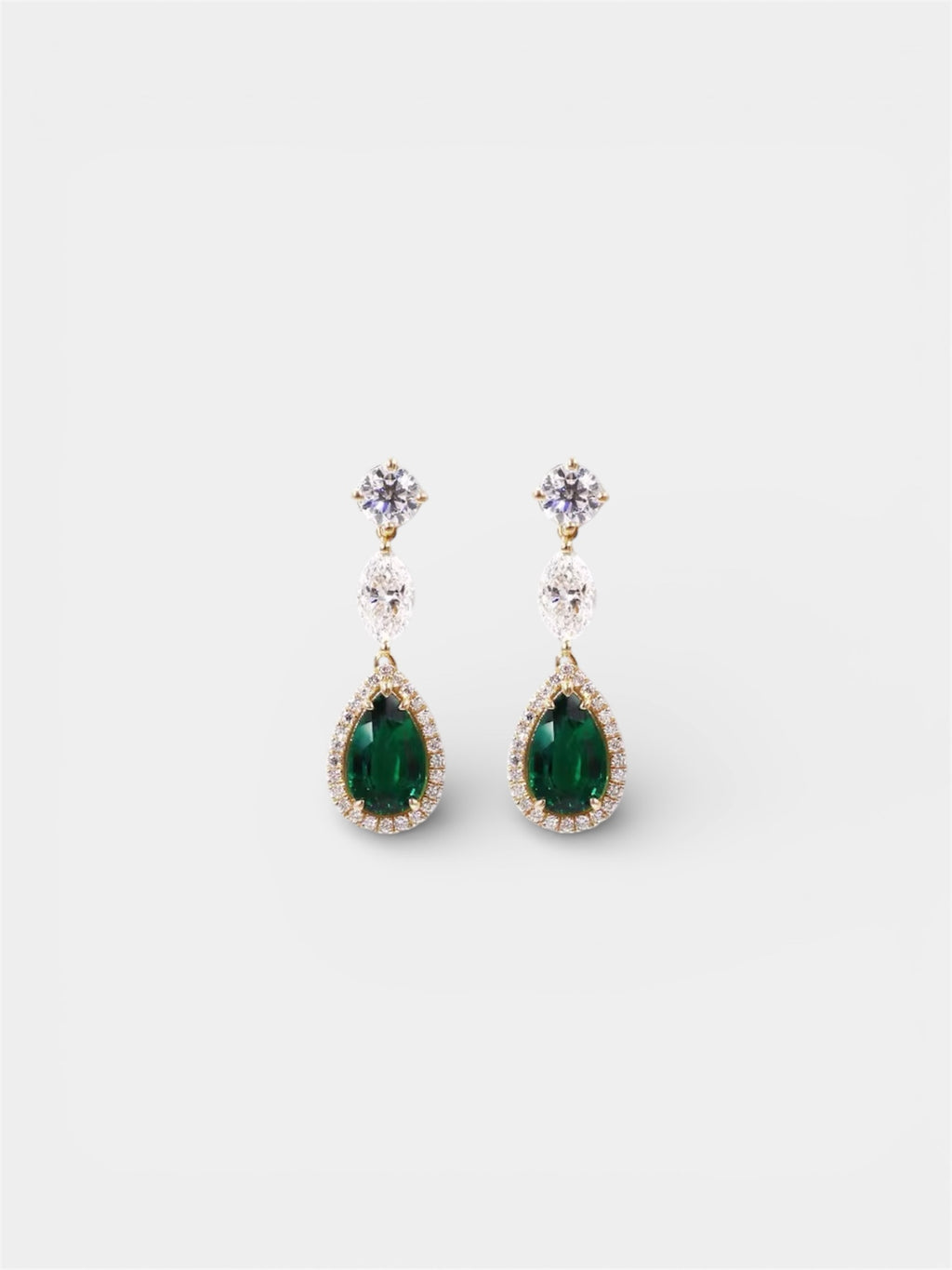 Sheba Emerald Gemstone Earrings