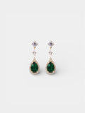 Sheba Emerald Gemstone Earrings