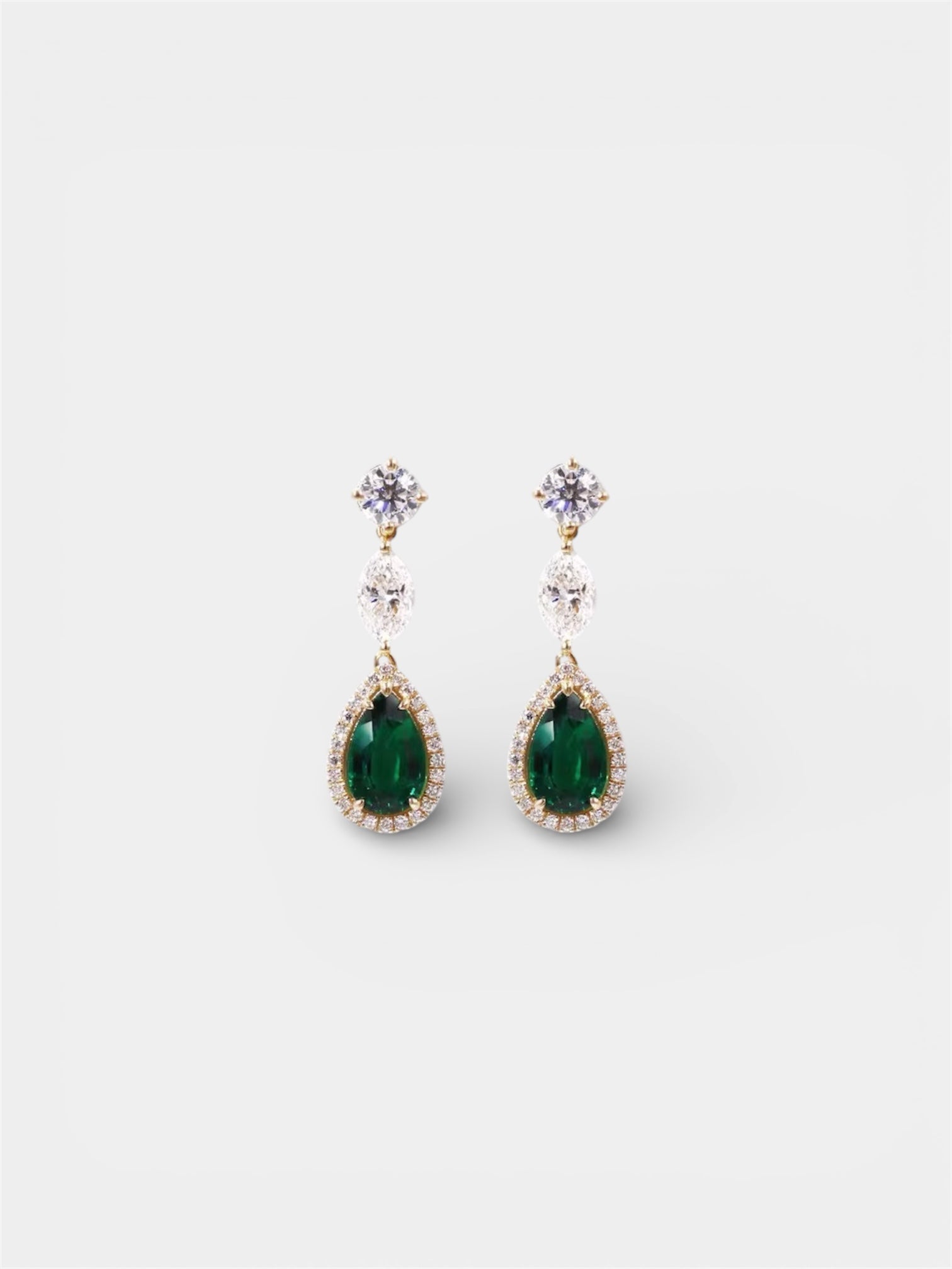 Sheba Emerald Gemstone Earrings