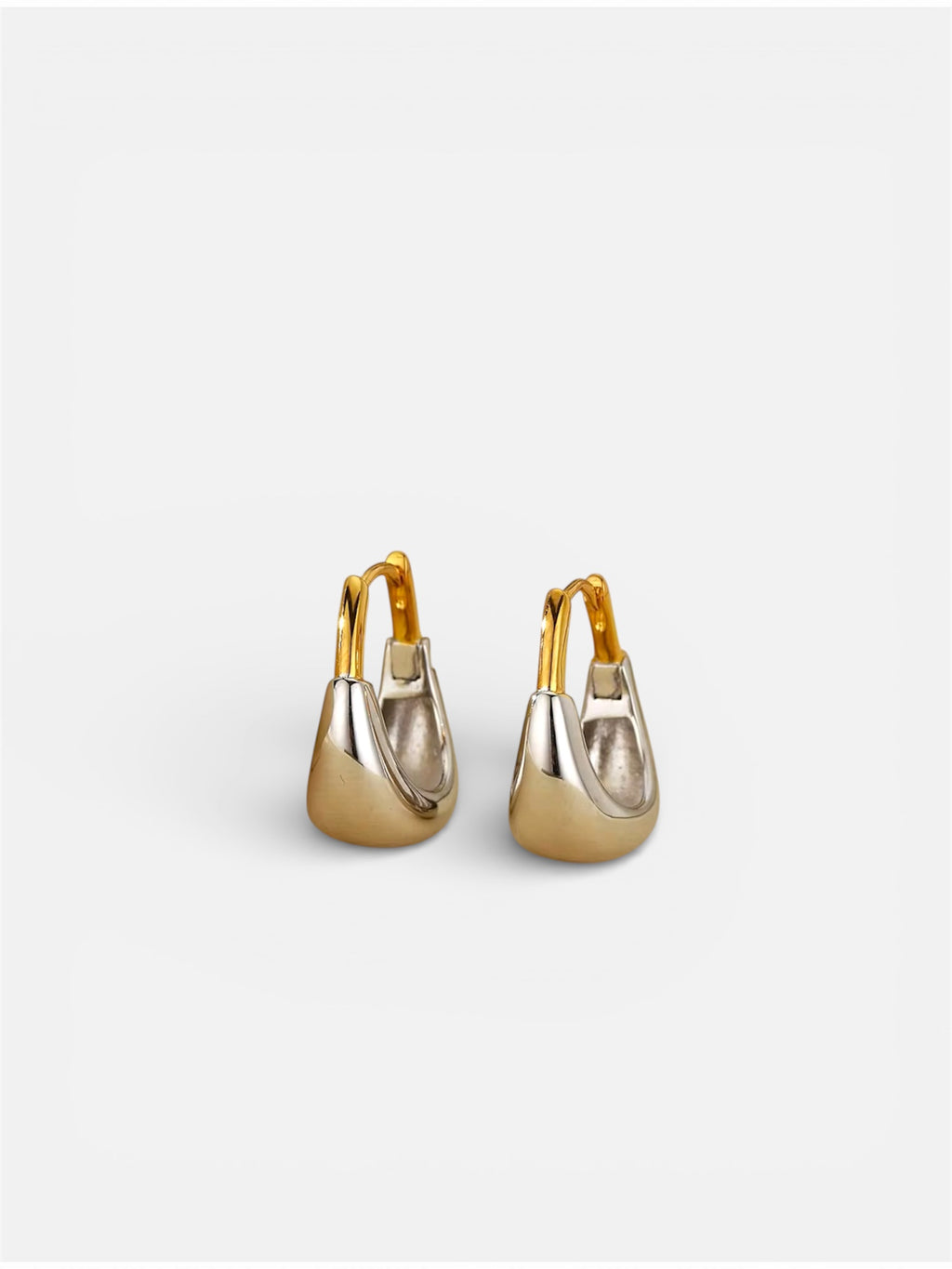 Silver Gold Hoops