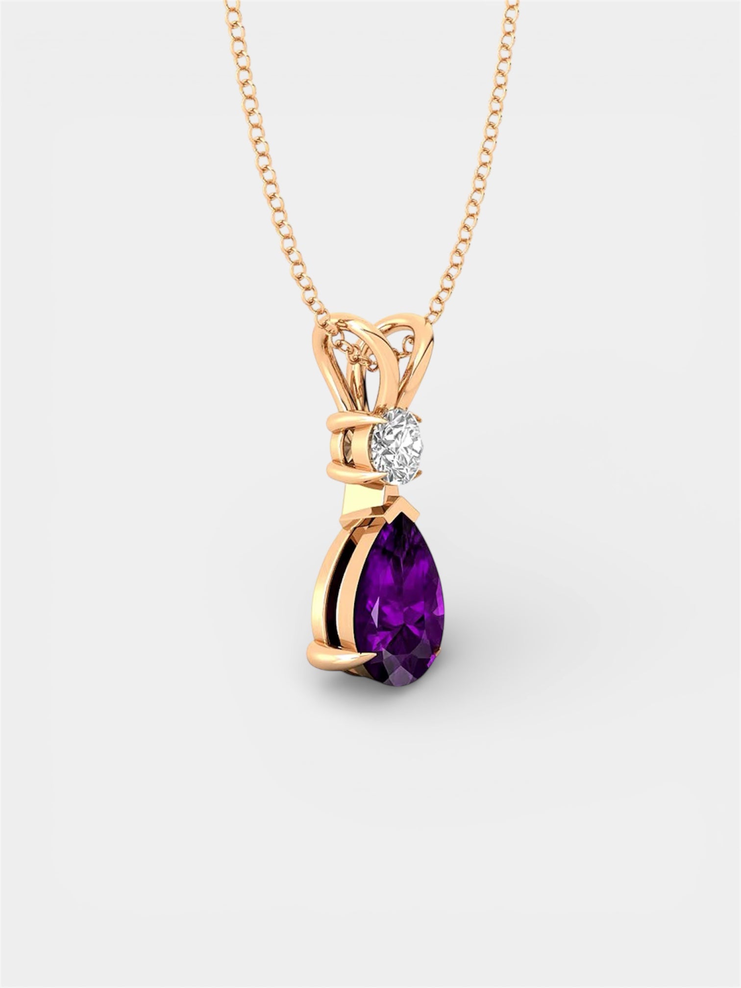 Sheba Amethyst Gemstone Necklace