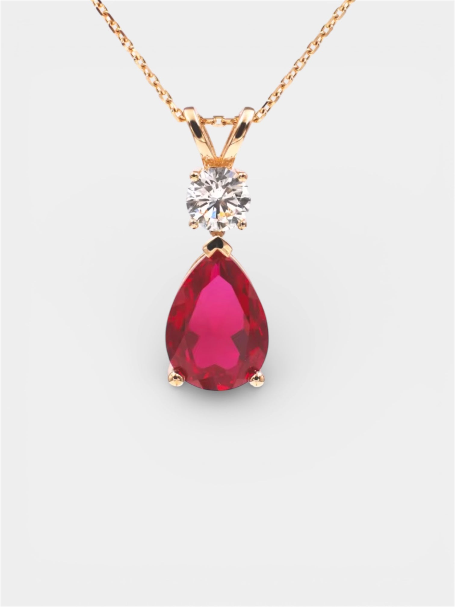 Sheba Rubi Gemstone Necklace