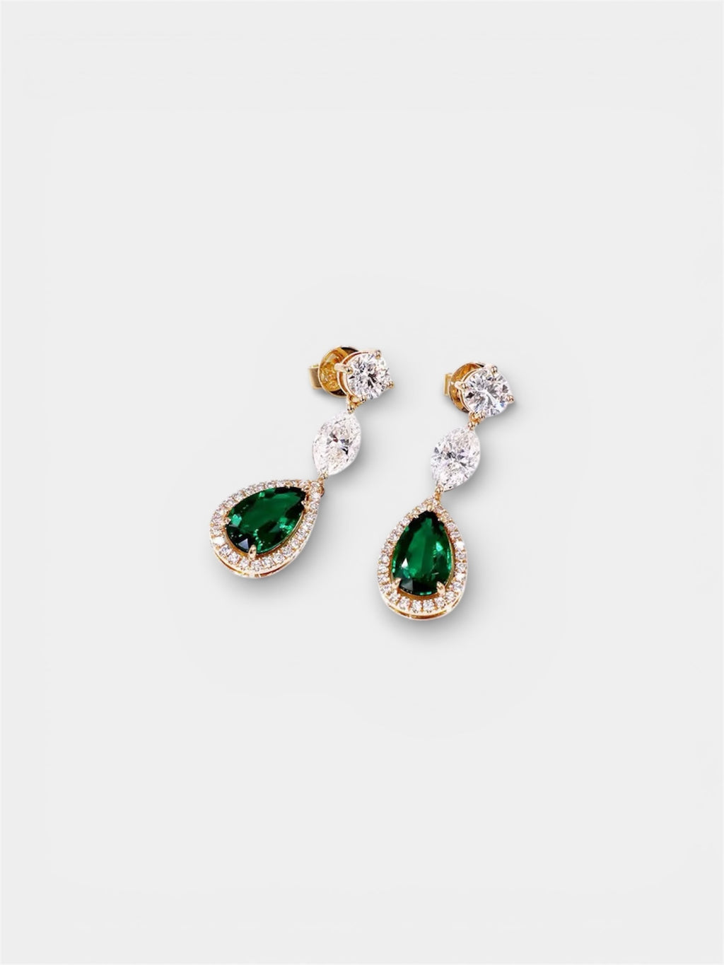 Sheba Emerald Gemstone Earrings