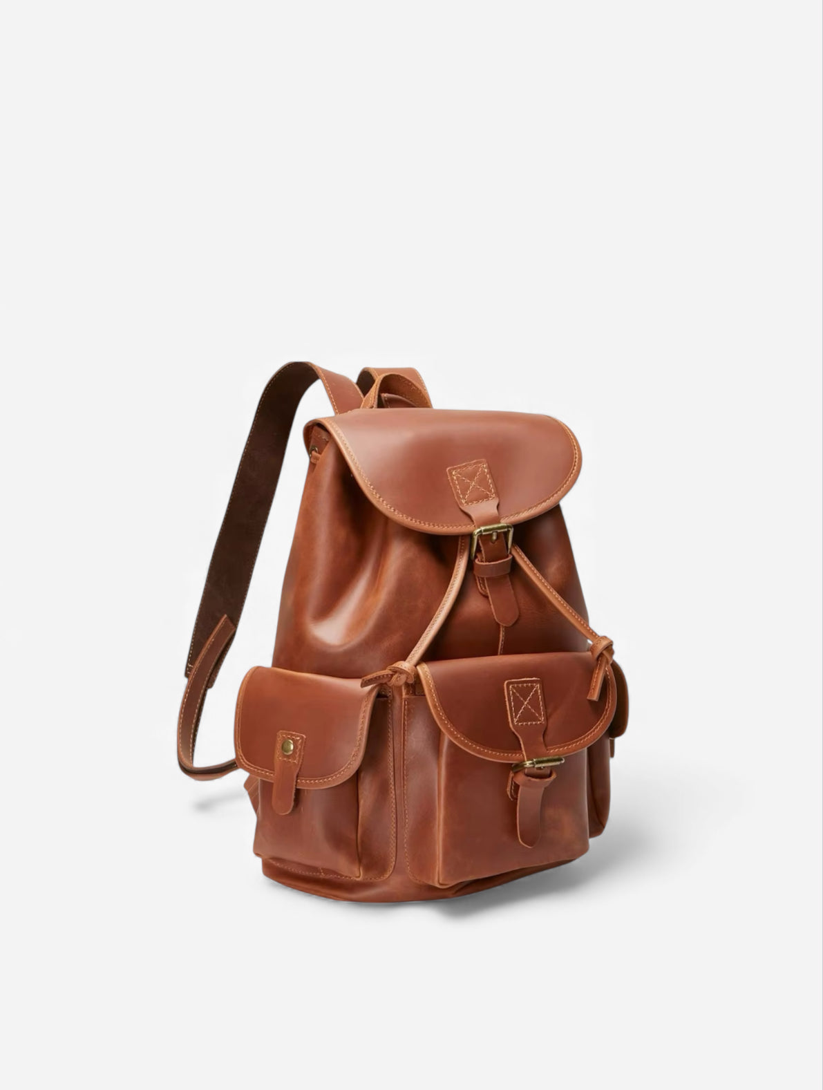 Diniar Leather Luggage Backpack