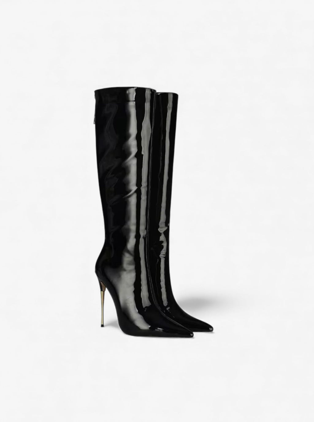 Matlclok Glossy Leather Boots