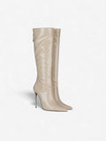Matlclok Glossy Leather Boots