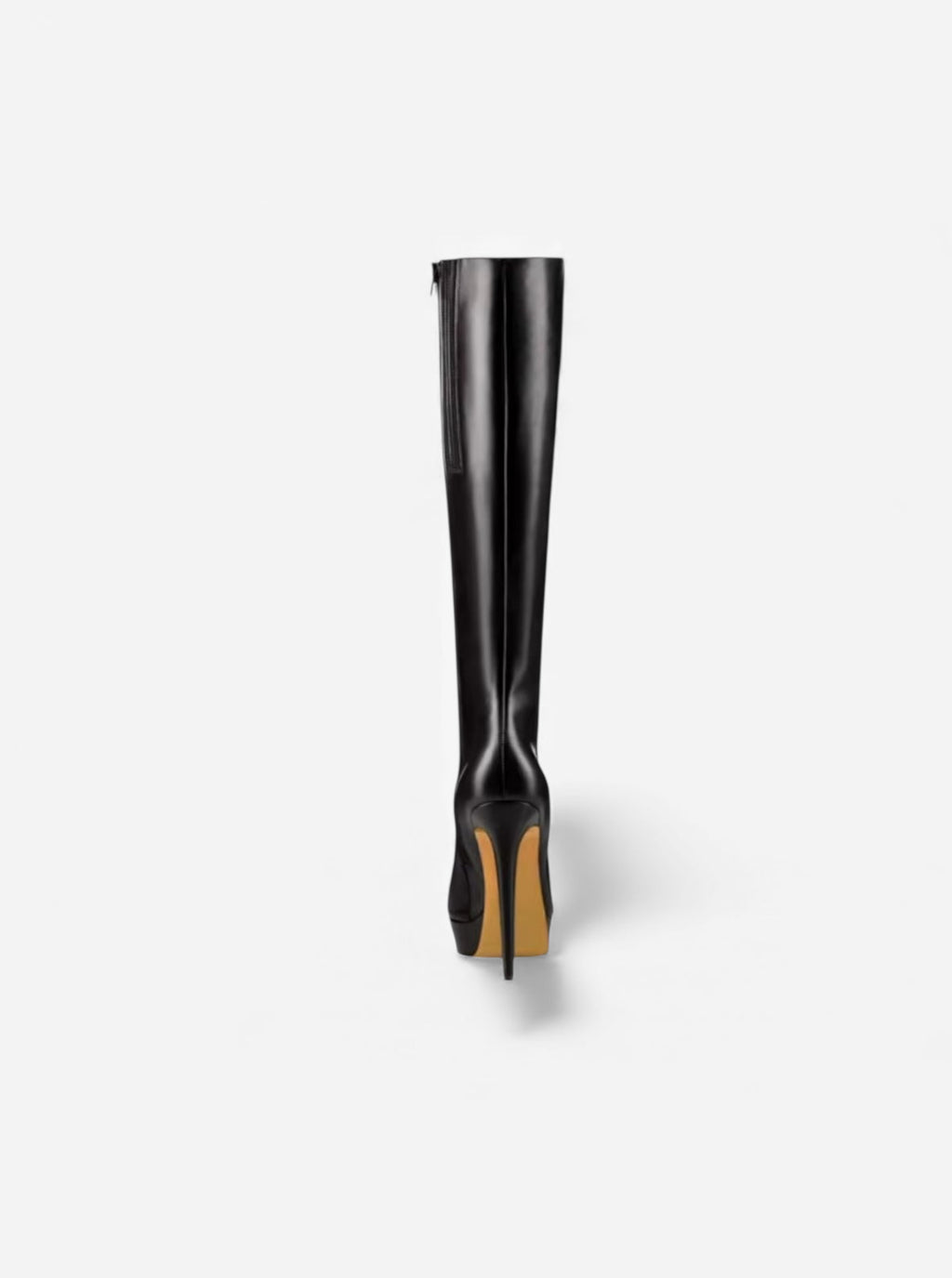 Diniar Black Leather Boots