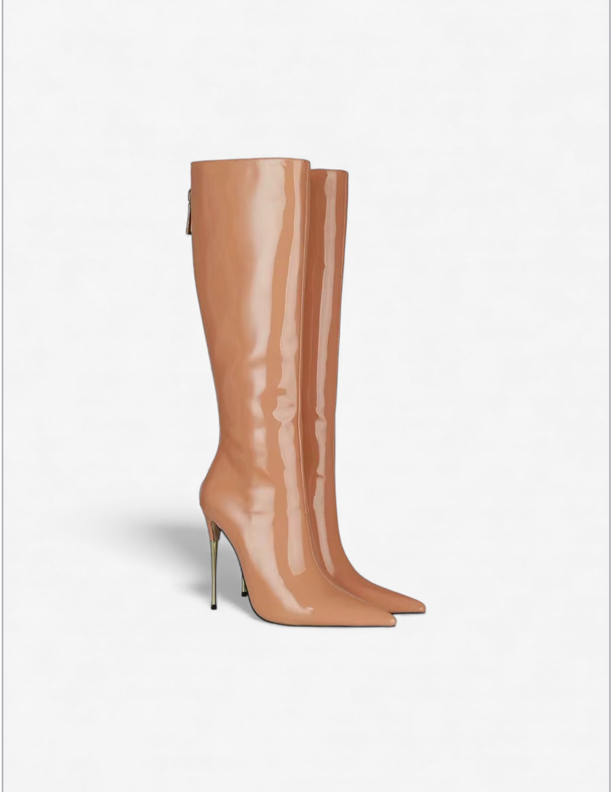 Matlclok Glossy Leather Boots