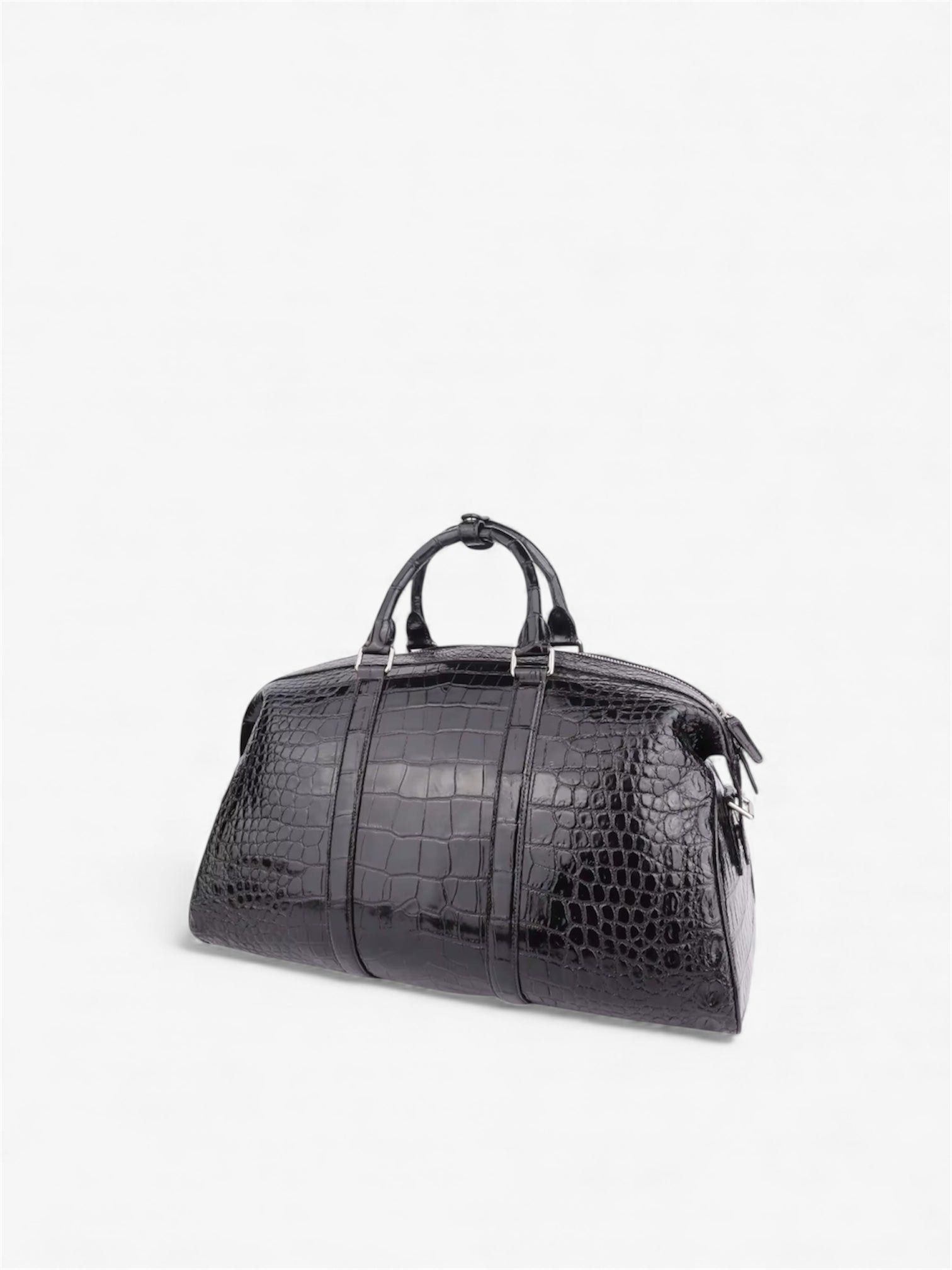 Laocoön Duffel Crocodile Leathered Travel Bag